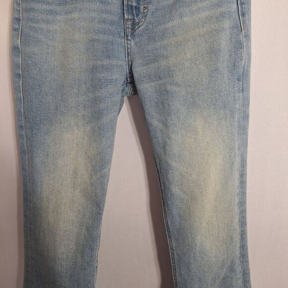 Lucky Brand Womens Flare Jeans Country Western Boho Distressed Slits Size 0 - Picture 3 of 13